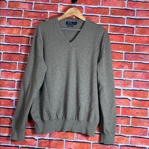 Polo Ralph Lauren Men's Sweater Shirt Knit Pima‎ Cotton V-Neck Pullover XXL